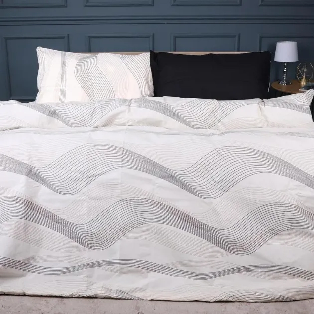 Комплект постельного белья MirSon Бязь 17-0733 Luxury Gold Waves 220х240 (2200010824889)